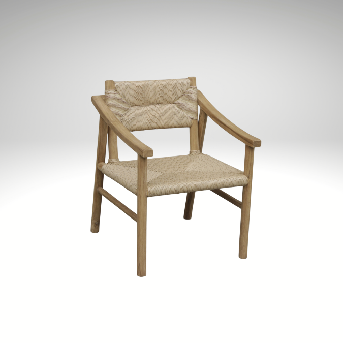 ARM CHAIR WITH VIRO WOVEN
